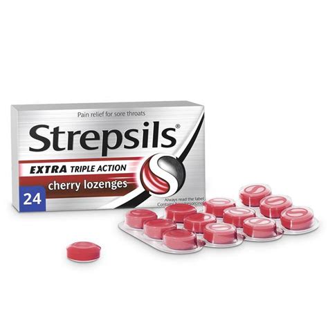 Find many great new & used options and get the best deals for strepsils sore throat & blocked nose 36 lozenges at the best online prices at ebay! Strepsils Cherry Extra Triple Action Lozenges | Ocado