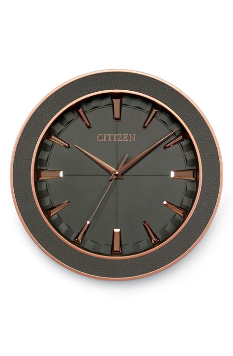 Citizen Leather Gallery Wall Clock Nordstrom