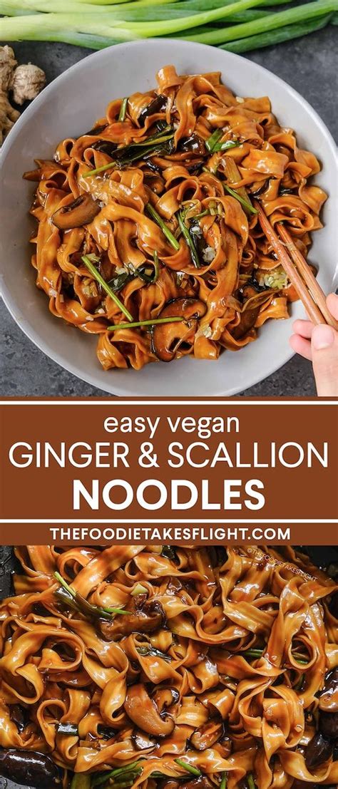 Ginger And Scallion Noodles The Foodie Takes Flight