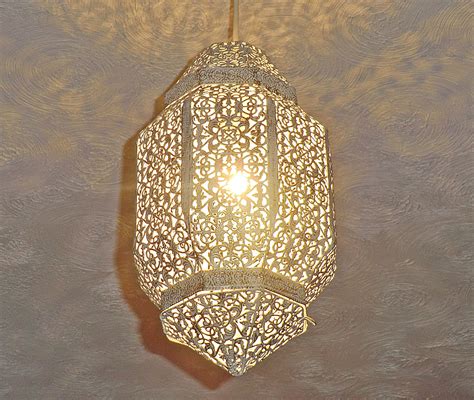 Click on image to enlarge. CREAM MOROCCAN CHIC ORNATE CHANDELIER PENDANT LIGHT SHABBY ...