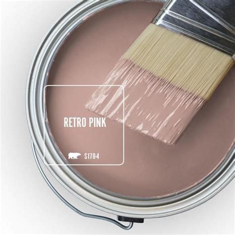 Behr Marquee 1 Qt S170 4 Retro Pink One Coat Hide Satin Enamel