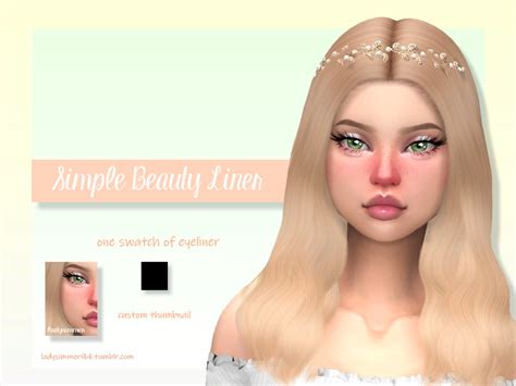 The Sims Resource Simple Beauty Liner By Ladysimmer94 • Sims 4 Downloads