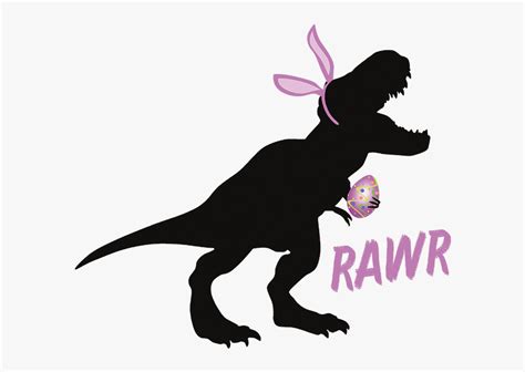 Dinosaur With Bunny Ears , Free Transparent Clipart - ClipartKey