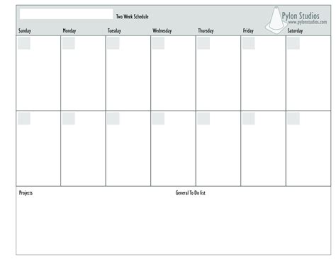 Blank Monday Through Friday Pdf Calendar Template Printable