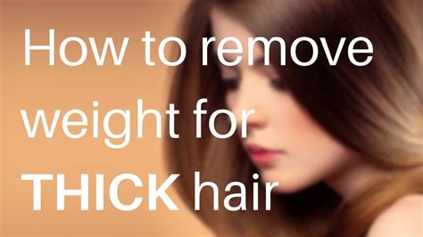 How To Make Thick Hair Look Thin Youtube