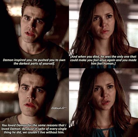 The story of two vampire brothers obsessed with the same girl, who bears a striking resemblance to the beautiful but ruthless vampire they knew and loved in 1864. The Vampire Diaries 6x04 Stefan & Elena | Vampire diaries quotes, Vampire diaries, Nina vampire ...
