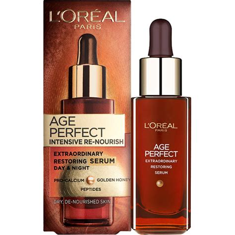 It has a lightweight formula based on a complex of four different types this luxury hair serum is made with four caviar extracts that provide lightweight nourishment and added gloss to your beautiful tresses. L'Oreal Paris Age Perfect Intensive Re-Nourish Serum 30ml ...