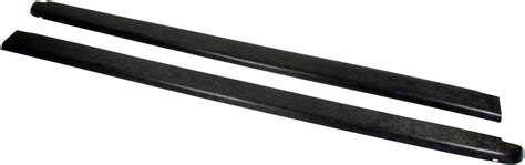 Wade 72 40471 Truck Bed Rail Caps Black Smooth Finish