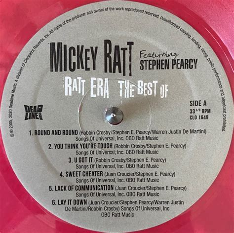 Mickey Ratt Feat Stephen Pearcy ‘ratt Era The Best Of 2020