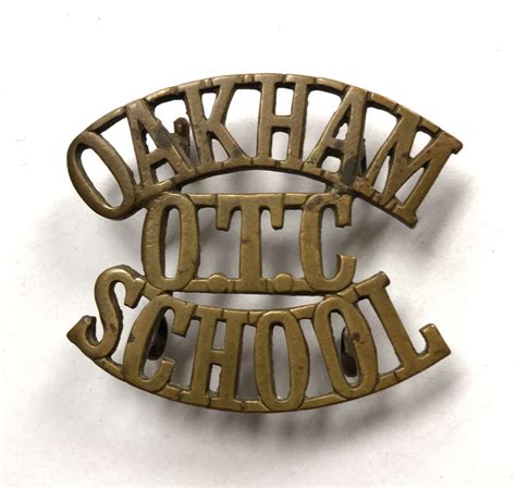 Oakham Otc School Rutland Shoulder Title C1908 40