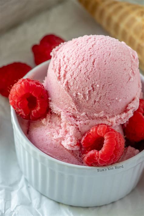 Homemade Raspberry Ice Cream Recipe Nums The Word