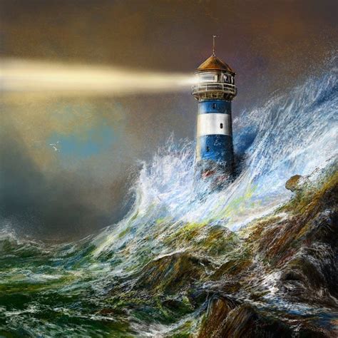 Lighthouse Storm At Night Wallpapers Corner