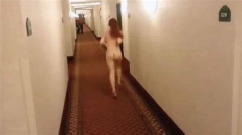 Girl Caught Nude In The Hotel Hallway On A Dare