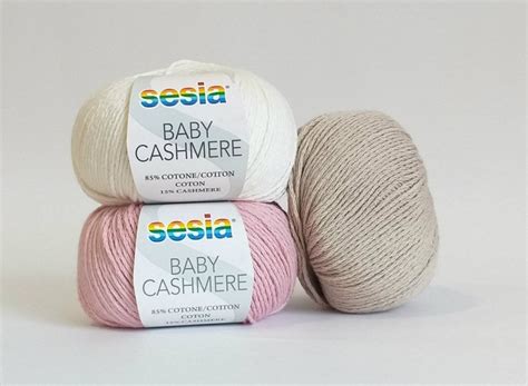 Sesia 25g Baby Cashmere Cotton And Cashmere Blend Yarn Knitting Co