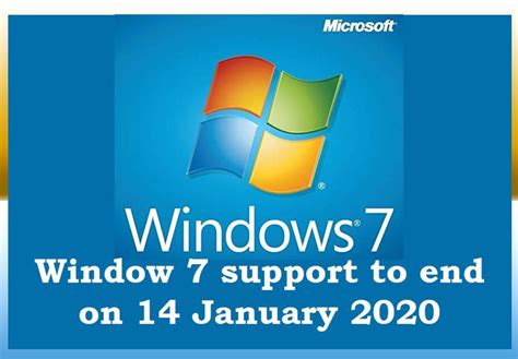 Windows 7 End Of Life Date Is 14 January 2020 Windows 10 Operating