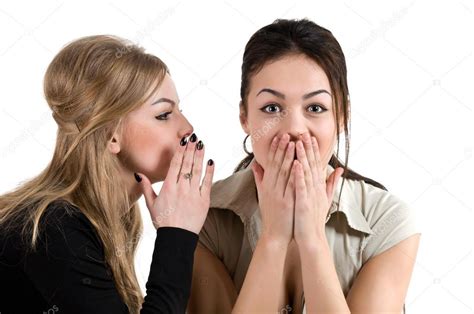 Girlfriends Telling Secrets — Stock Photo © Annadanilkova 71178989