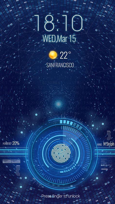 Space Fingerprint Style Lock Screen For Prank For Android Apk Download