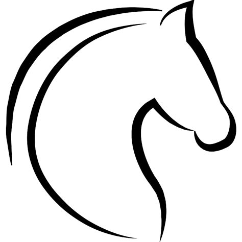 Horse Head With Hair Outline Vector Svg Icon Svg Repo