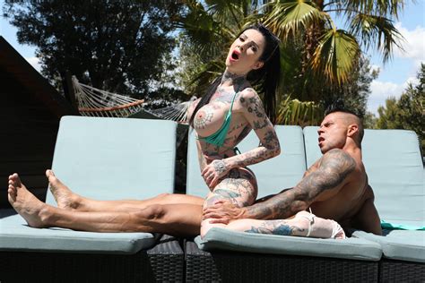 tattooed slut in high heels gets dped by the pool photos megan inky steve q angelo godshack