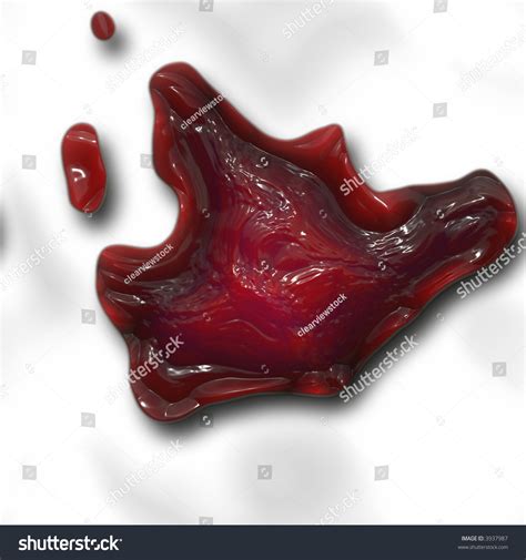 A Big Image Of An Old Dried Red Blood Clot Stock Photo 3937987