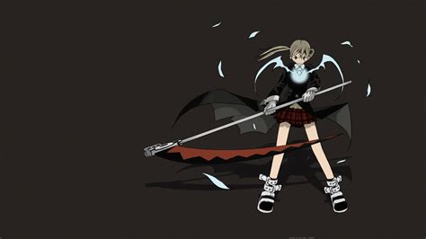 Girl With A Scythe In The Anime Soul Eater Wallpapers And Images Wallpapers Pictures Photos