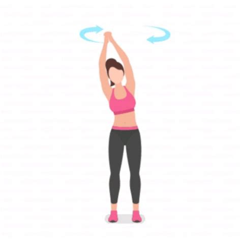 Arm Circles Overhead Clockwise By Bernadette C Exercise How To