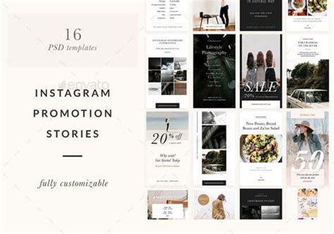 amazing instagram stories psd templates
