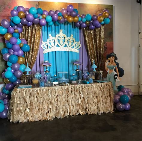 leticia cruz 🎈 on instagram “princess jasmine theme set up racheljspecialevents balloons