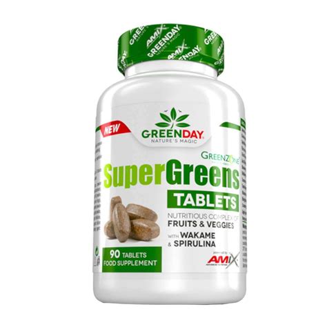Super Greens Tablets 90 Tabs Do Amix Greenday Hsnstore