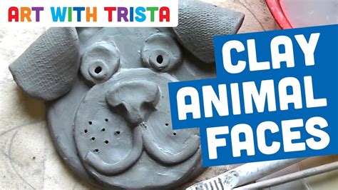 Clay Slab Animal Faces Step By Step Clay Tutorial Art With Trista