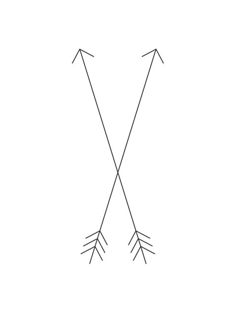 Two Arrows Pointing In Opposite Directions To Each Other