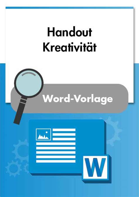Handout vorlage word download : Vorlage, Checkliste: Handout Kreativität | VOREST AG ...
