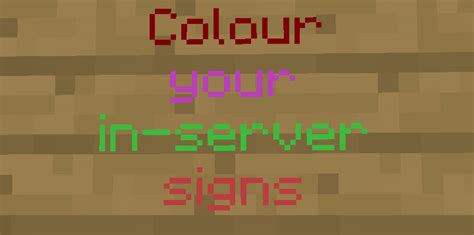 How to use minecraft color codes. Server sign (& chat) colours & effects Minecraft Blog