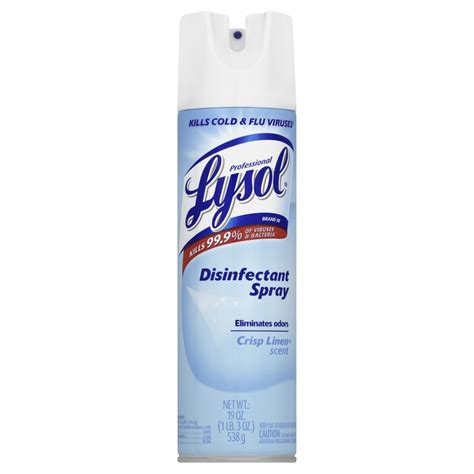 Professional Lysol Disinfectant Spray Crisp Linen 19 Oz