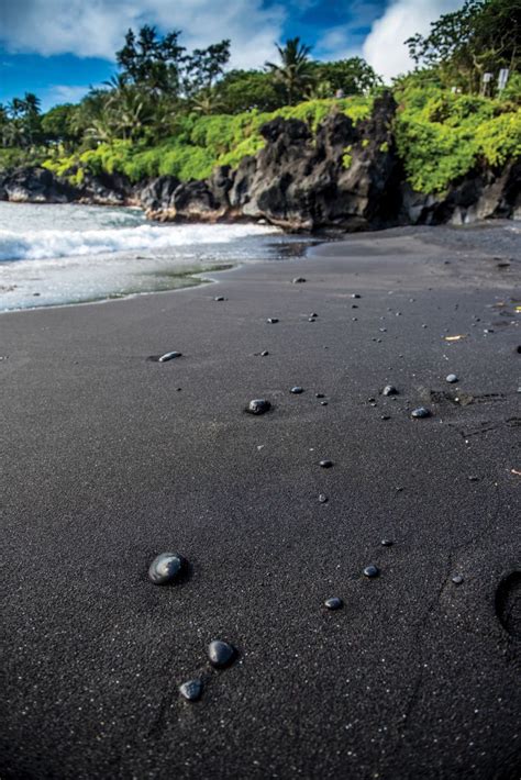 Black Sand Beach Maui State Parks Maui Black Sand Beach Black Sand