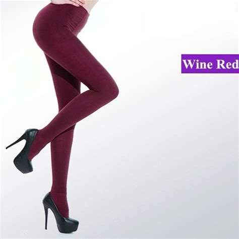 8 colors women sexy pantyhose women s spring autumn winter nylon stockings footed thick opaque