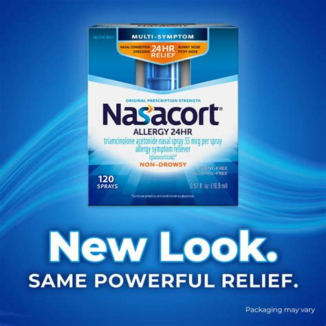 nasacort allergy 24hr nasal spray for adults non drowsy and alcohol free 120 sprays 0 57 fl oz