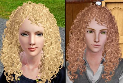 Mod The Sims Wcif Medium Length Curly Hair