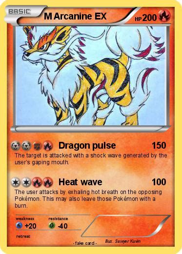 Pokémon M Arcanine Ex 1 1 Dragon Pulse My Pokemon Card