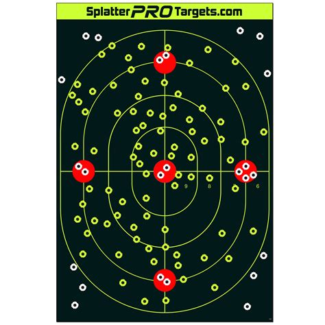 500 Bulk 12×18 Large Bullseye Targets Splatter Pro Targets
