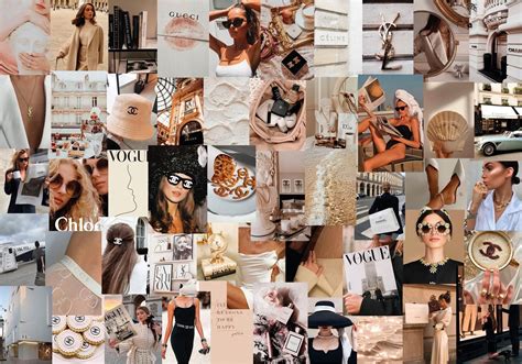 Boujee Fashion Aesthetic Wall Collage Kit Digital Download Etsy Vogue Wallpaper Collage