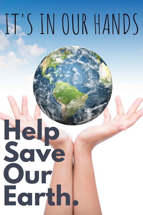 Help Save Earth Poster Template Postermywall