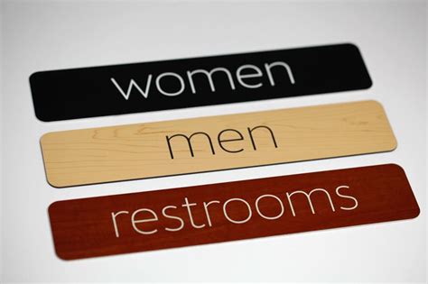 Custom Restroom Signs Mens Bathroom Signs Womens Restroom Signs