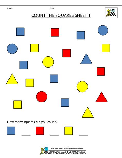 These questions & answers will help you master the topic! Free Shape Worksheets Kindergarten