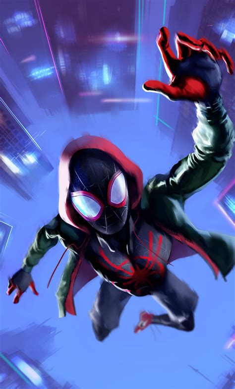 1280x2120 Spiderman Into The Spider Verse Movie Arts 2018 Iphone 6 Hd