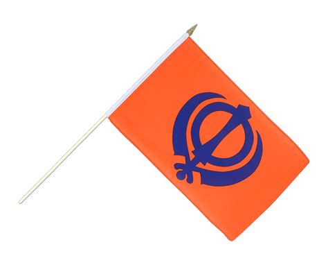 Hand Waving Flag Sikhism 12x18 Royal Flags