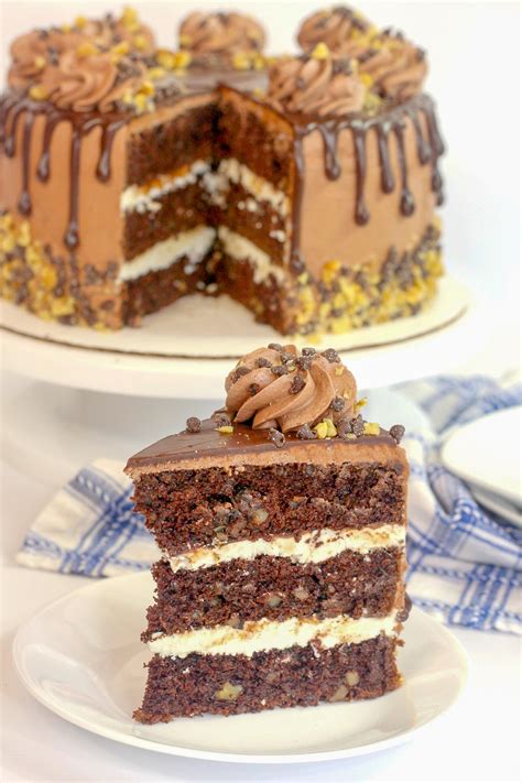 Chocolate Walnut Cake | FaveSouthernRecipes.com