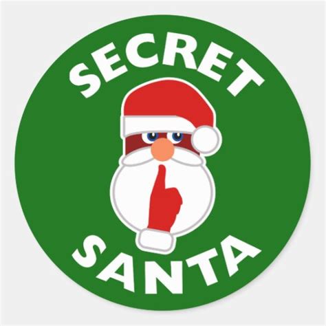 221 Secret Santa Stickers And Secret Santa Sticker Designs Zazzle