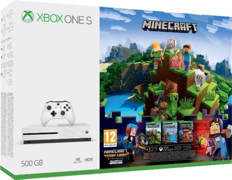 Microsoft Xbox One S Slim 500gb Minecraft Complete Adventure