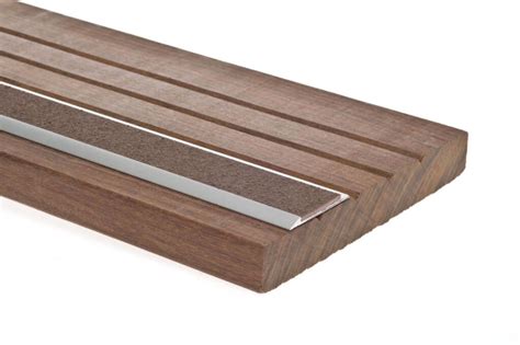 Schluter trep fl stair nosing profile adds sleek metal accent to. Image result for schluter on steps | Metal stairs, Stair ...